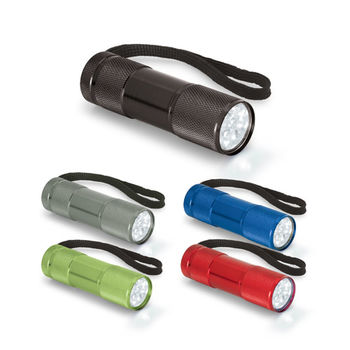 Lampe de poche 9 LED en aluminium - Lampes - e-goodies
